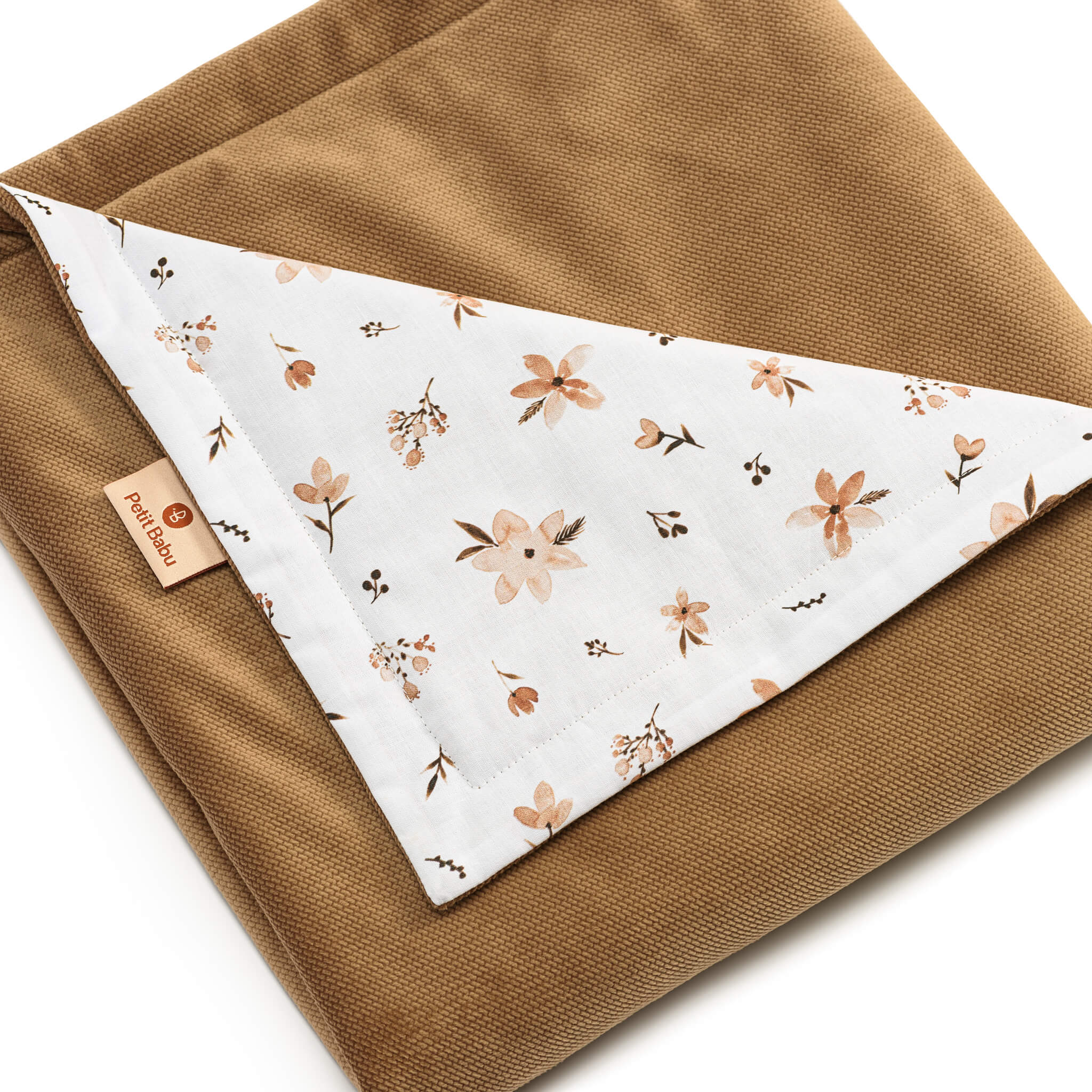 Blanket - Brown flowers