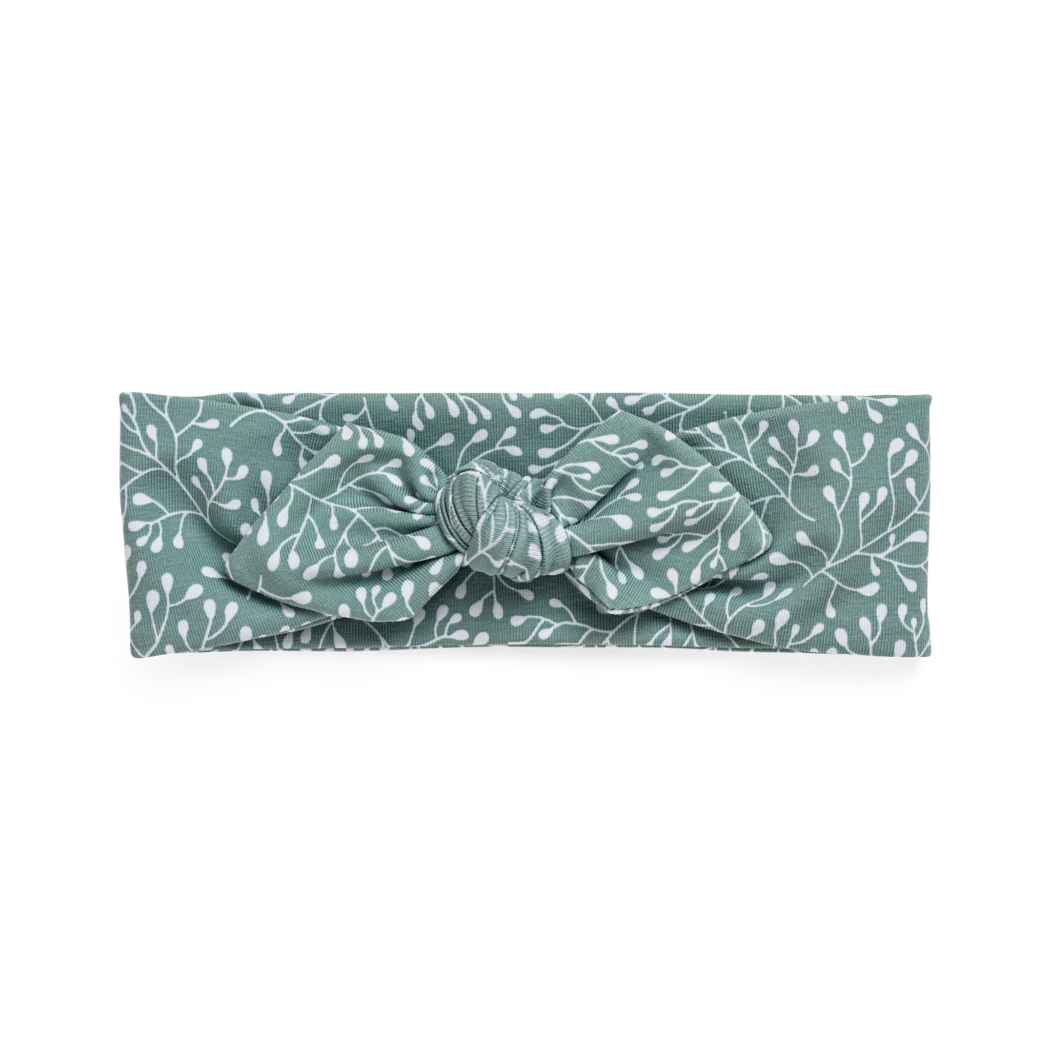 Headband with bow - sea green