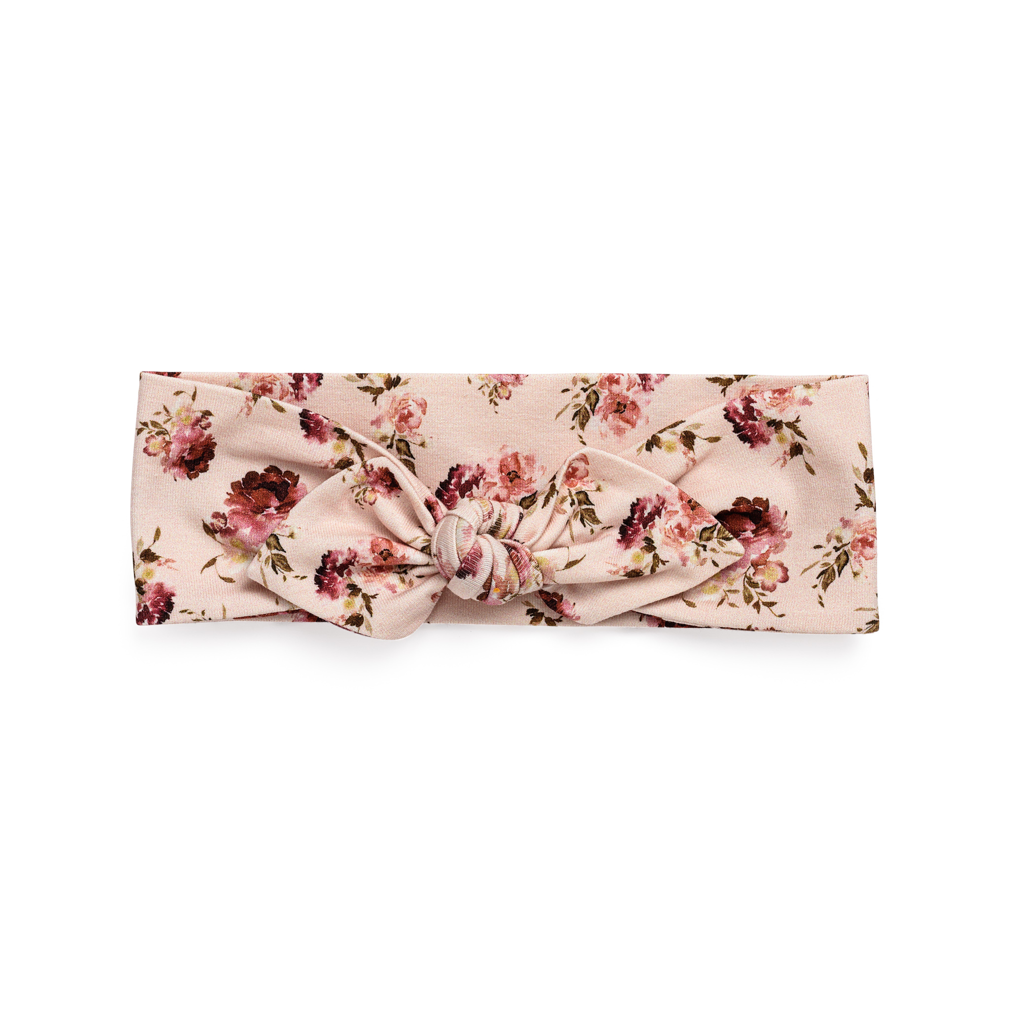 Headband with bow - peonies