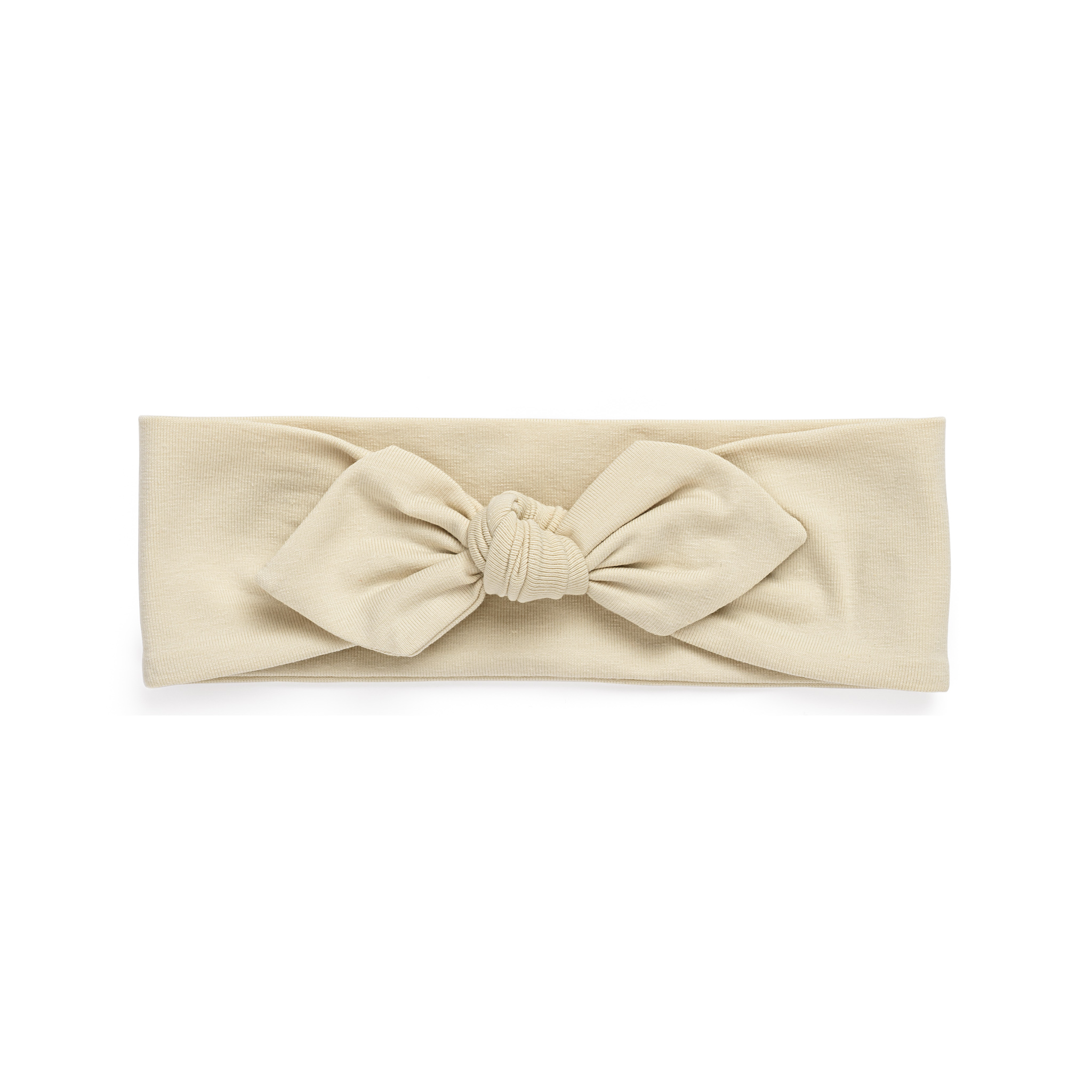 Headband with bow - beige