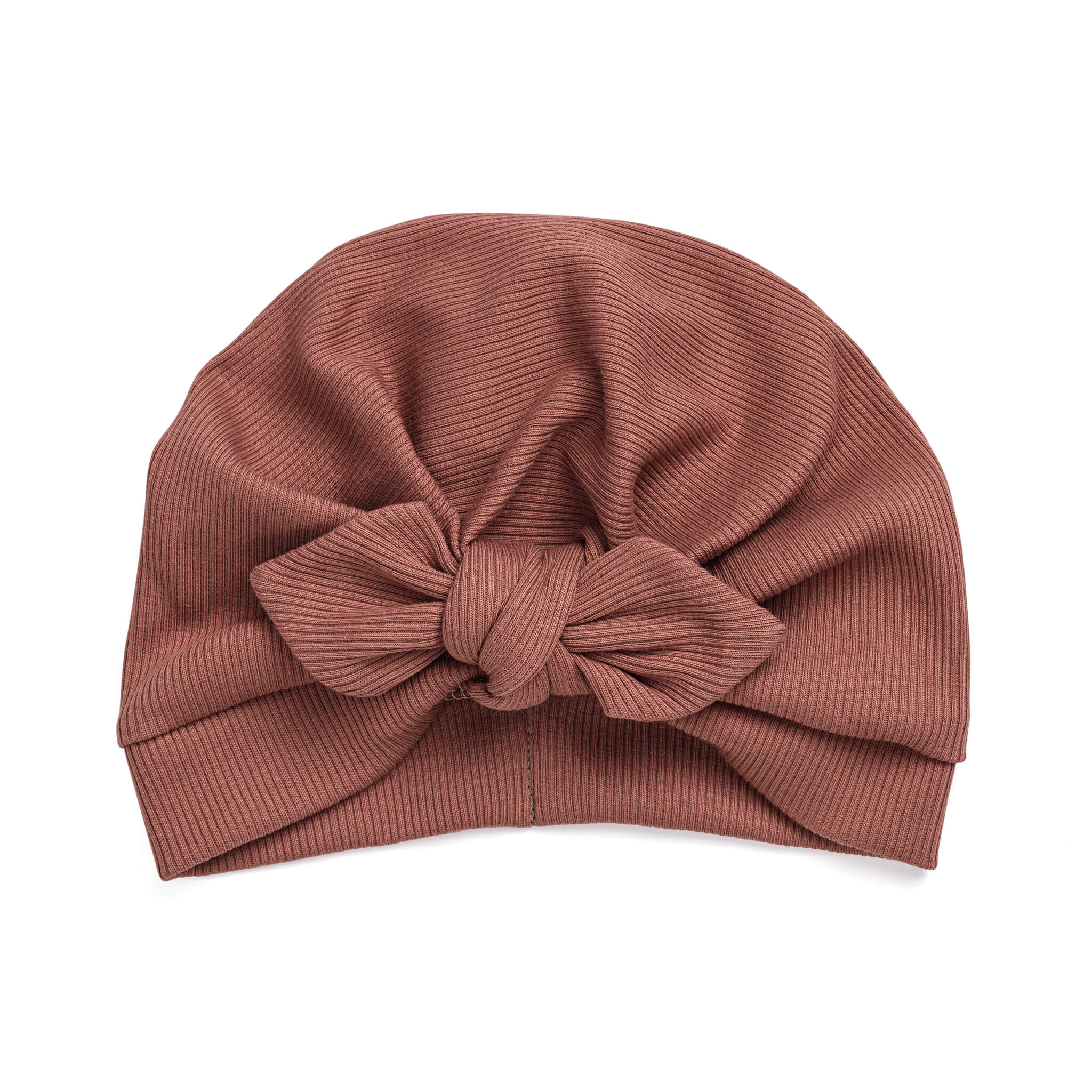 Turban hat with bow - wine