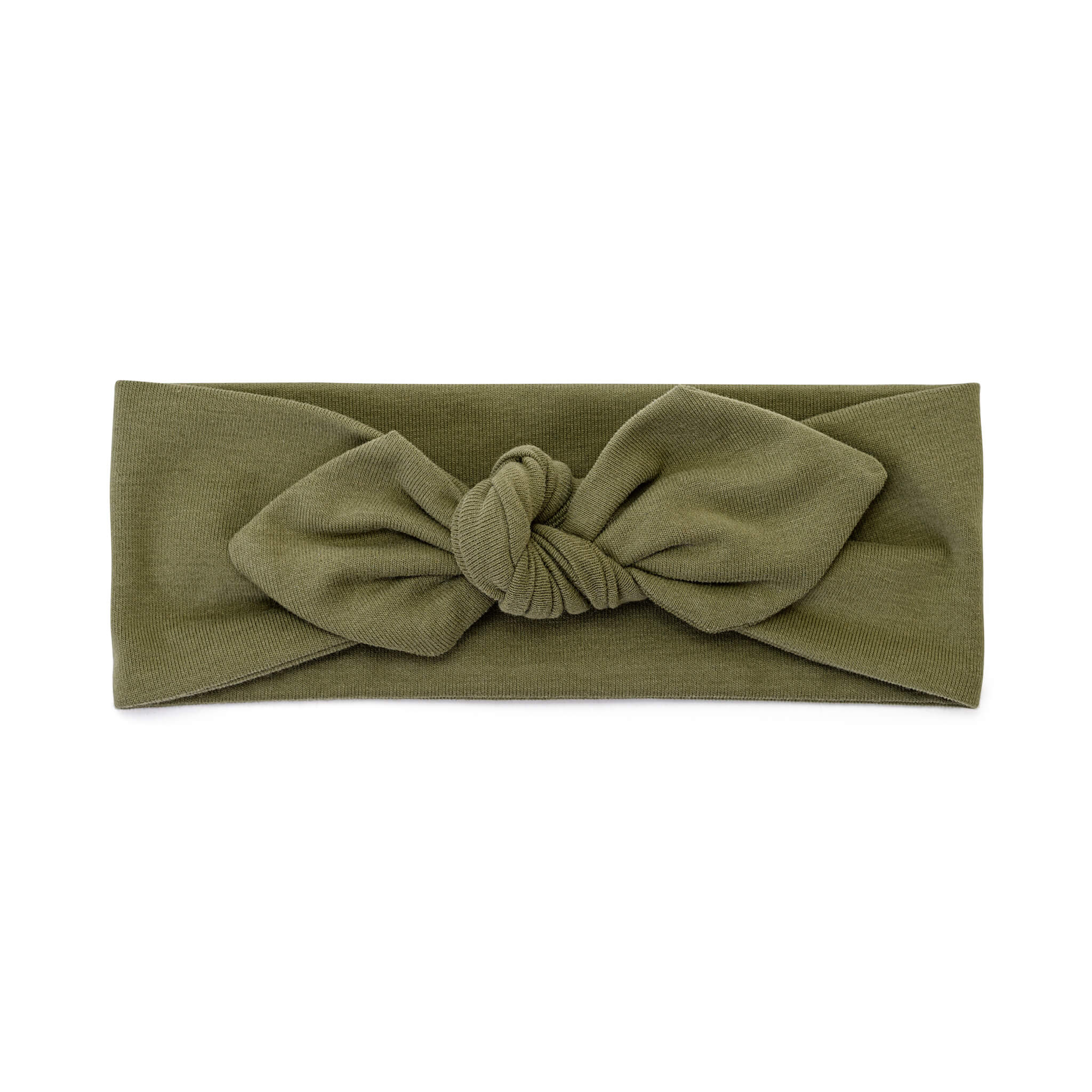 Headband with bow - Olive green