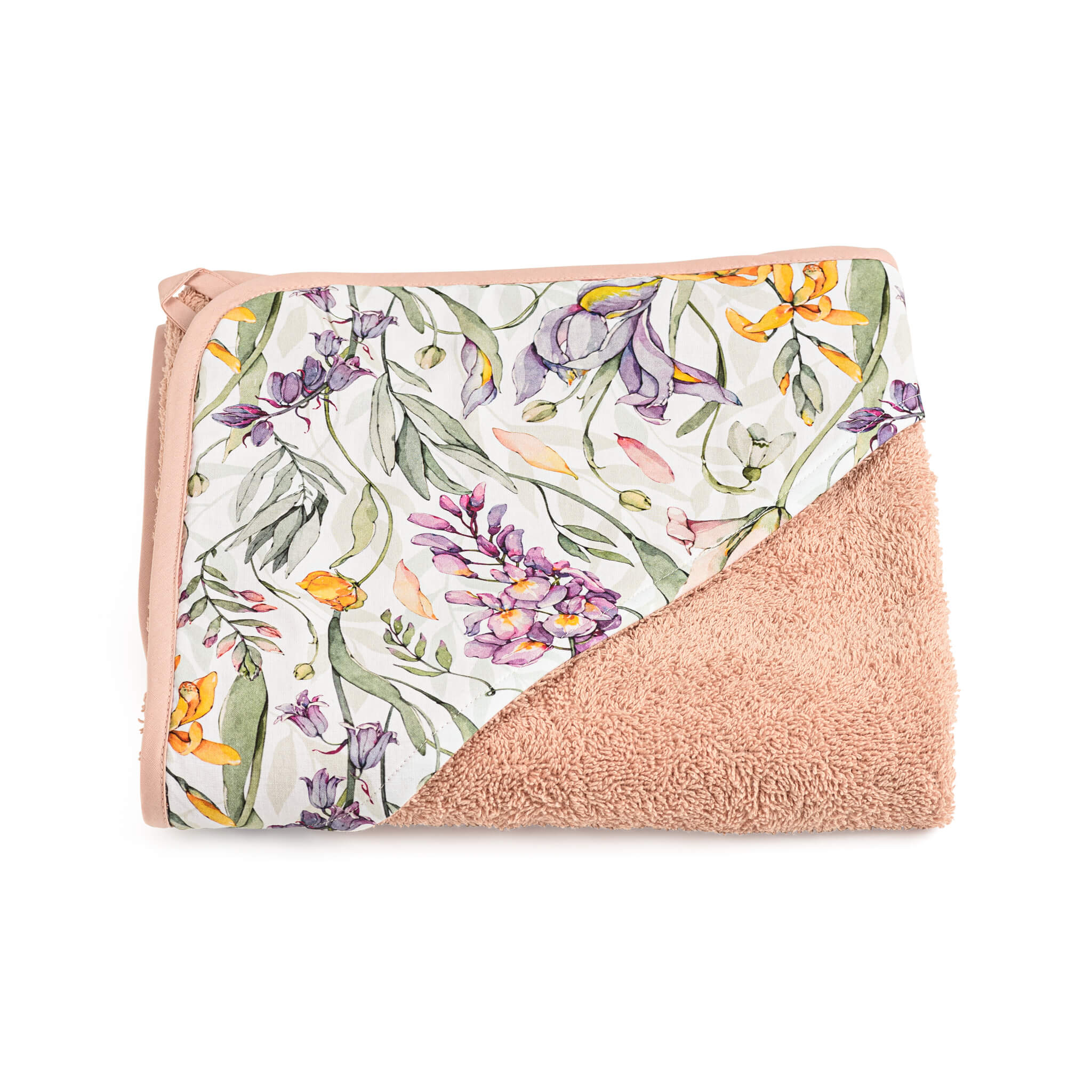 Hooded Towel 75x75 cm - Pink -  Wisteria