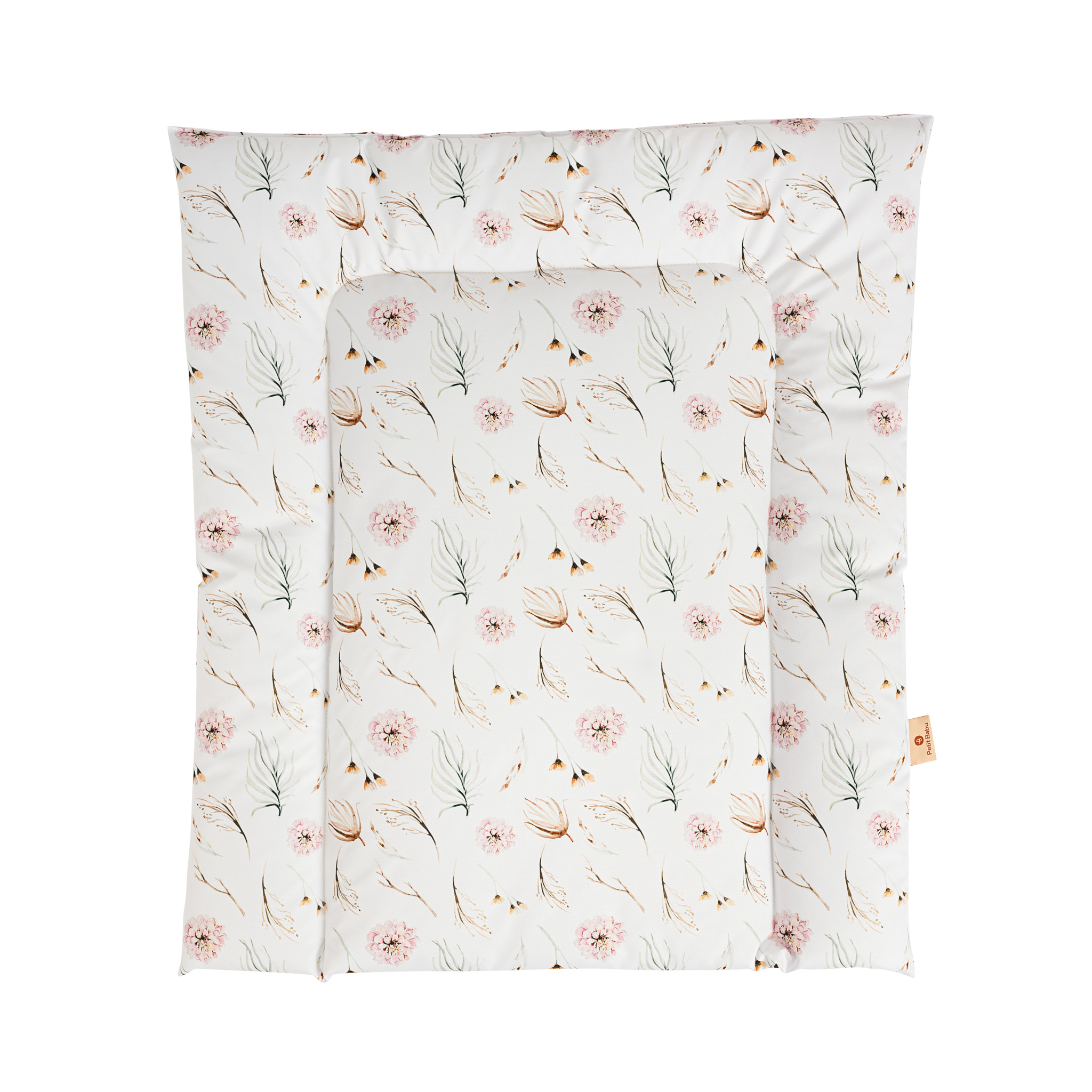 Changing pad  - Pink flowers - water repellent