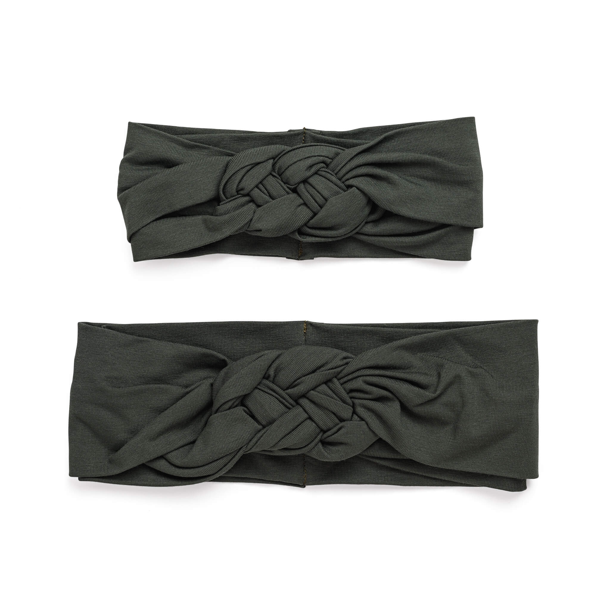 Sailors knot headband Set -Mommy and Me  - forest green