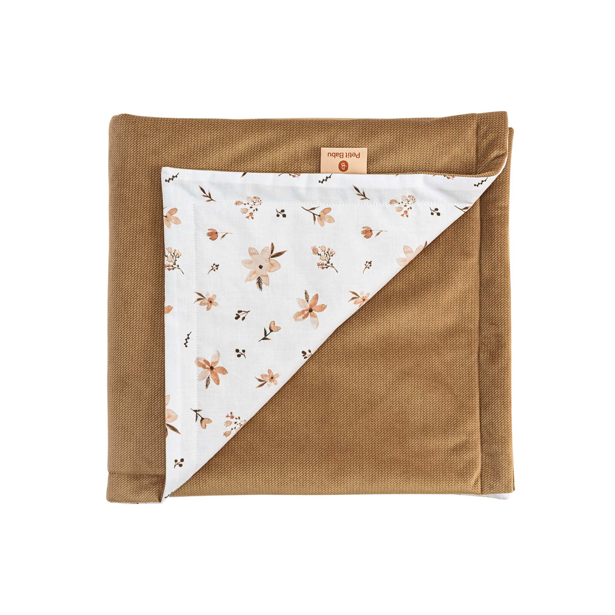 Blanket - Brown flowers