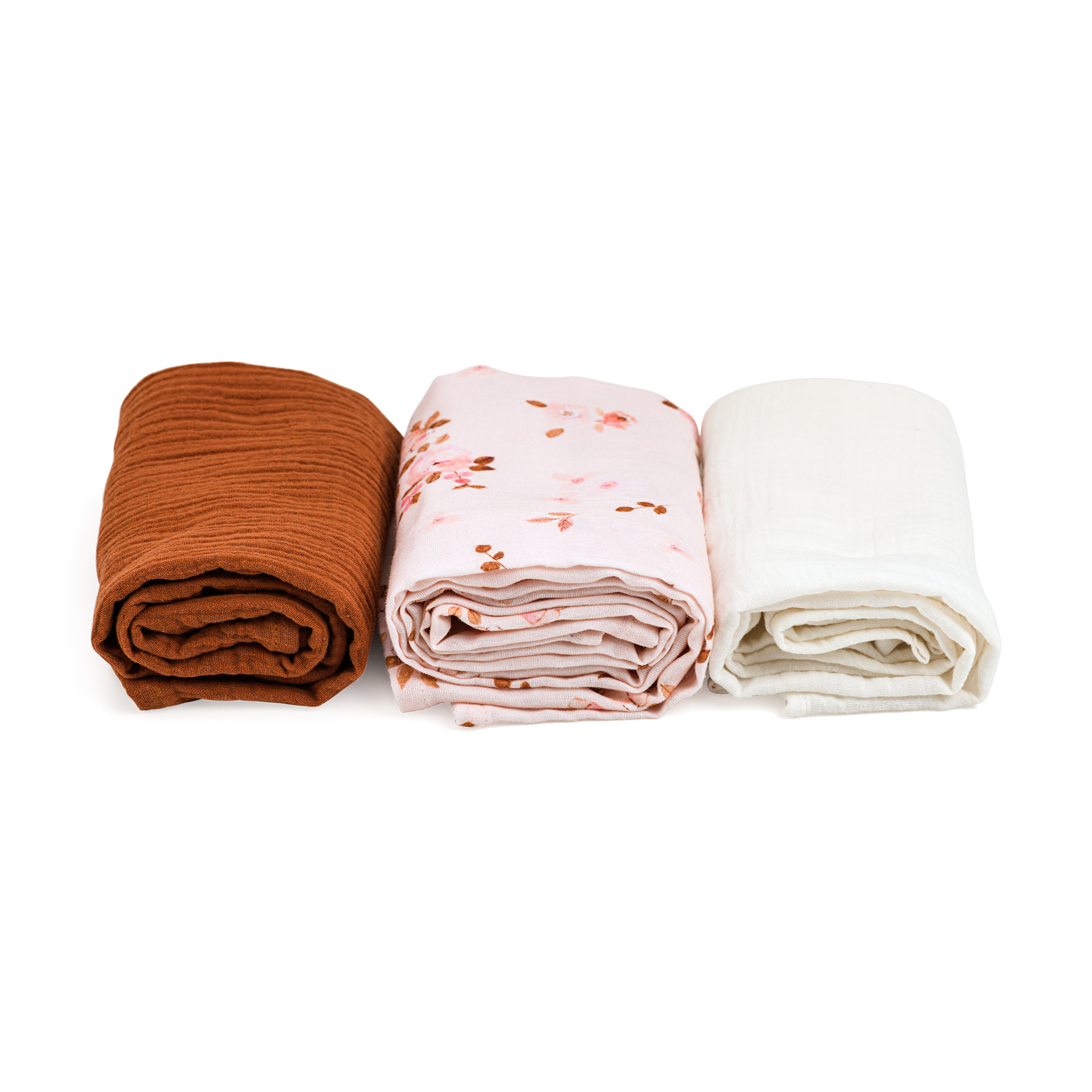 Muslin Cloth 60x60cm - Set of 3 - Apple Blossom