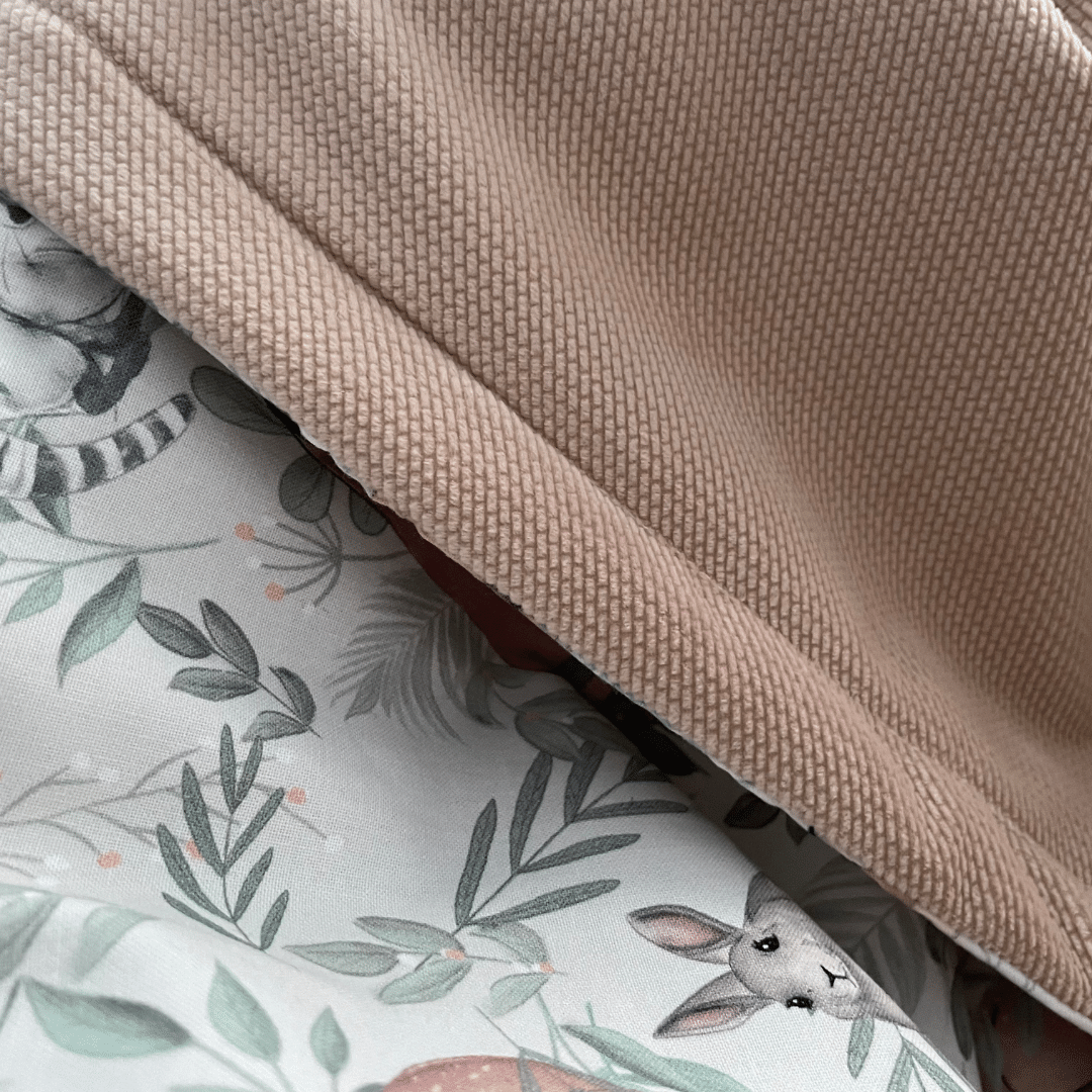 Beige Blanket - Forest Animals