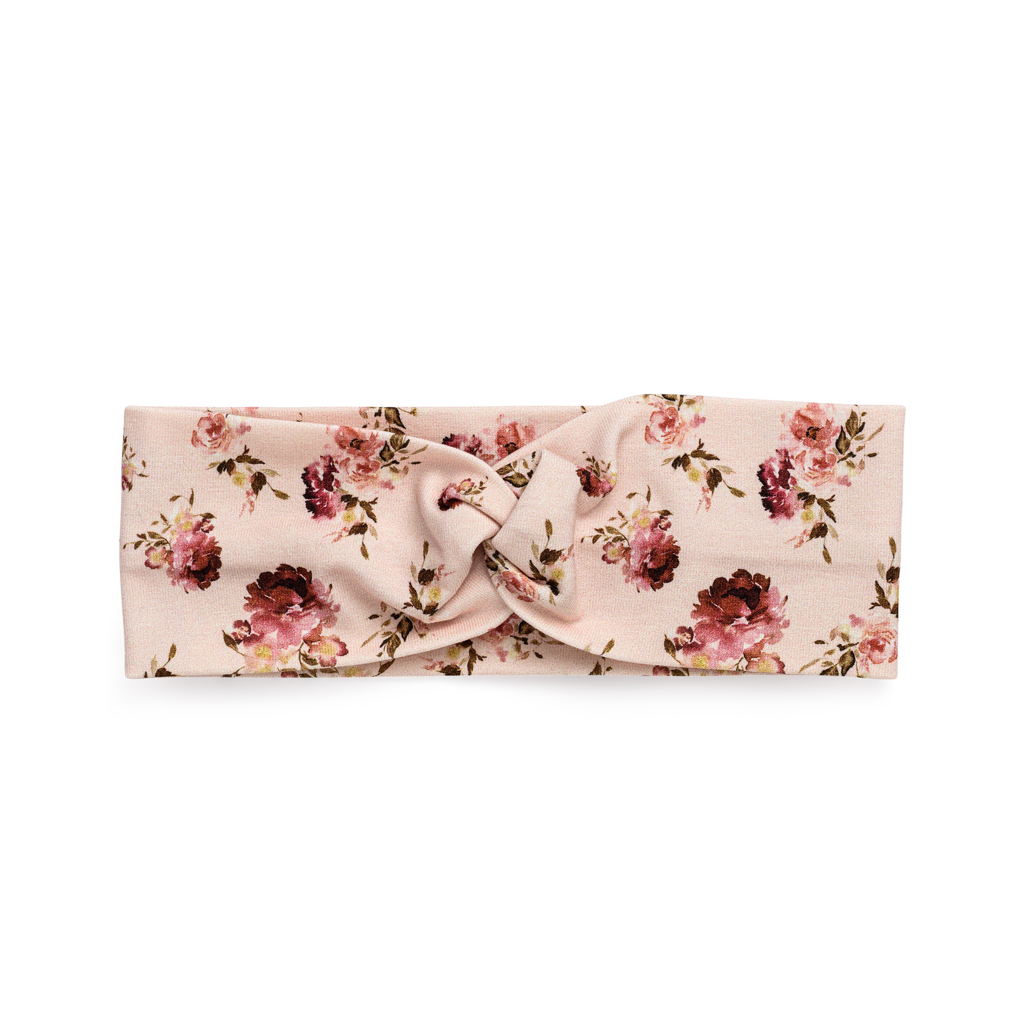 Twisted headband - peonies