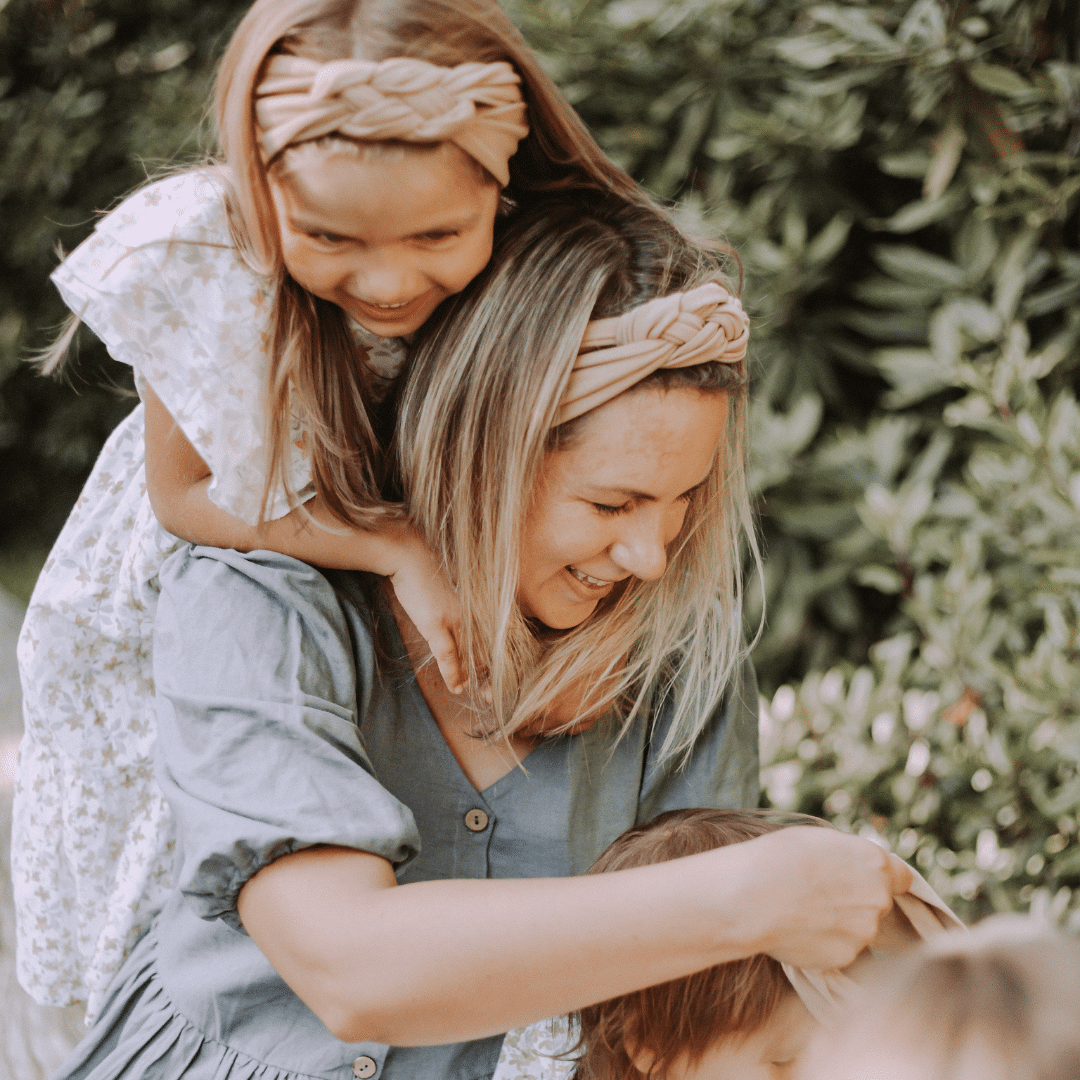 Sailors knot headband Set -Mommy and Me  - nude pink