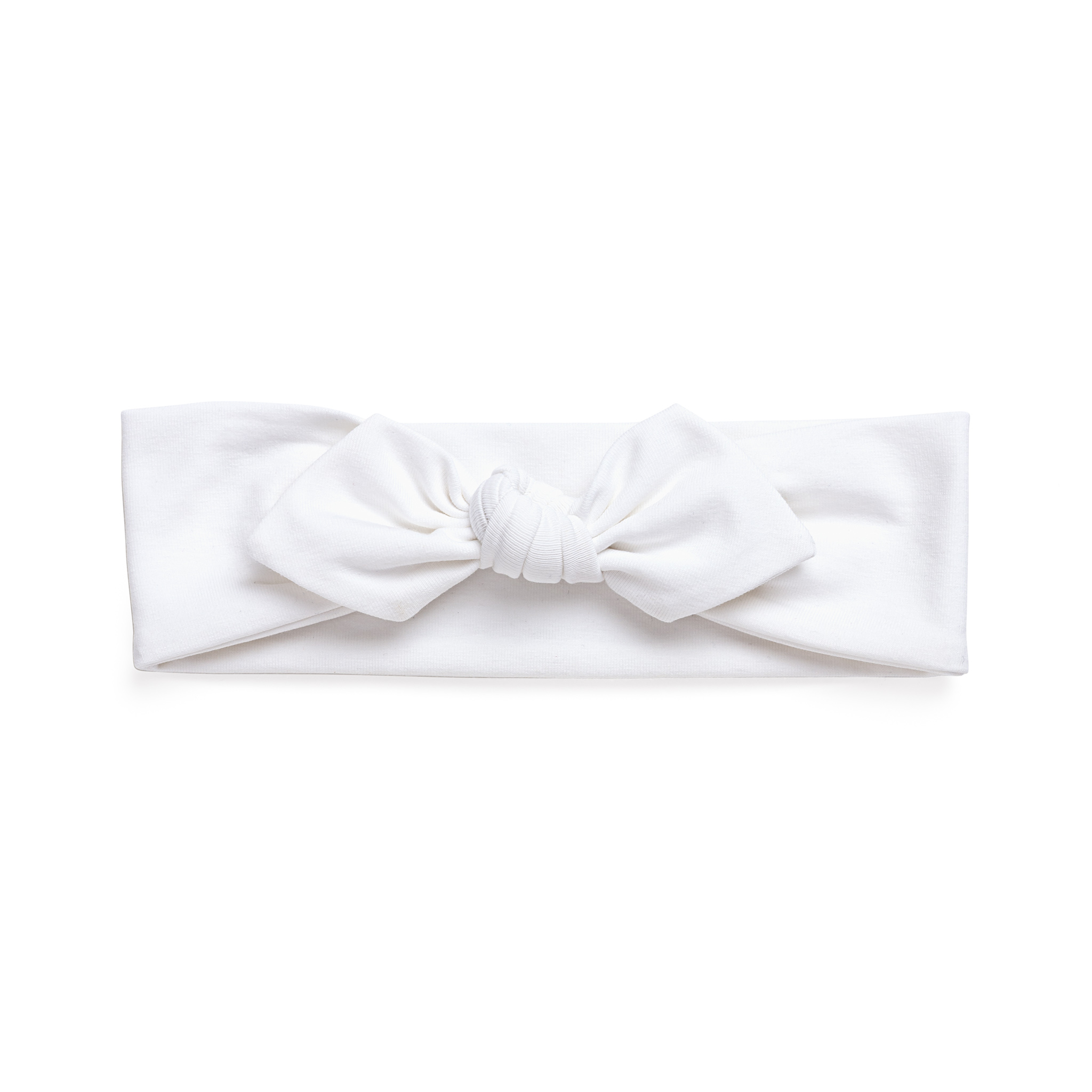 Headband with bow - white