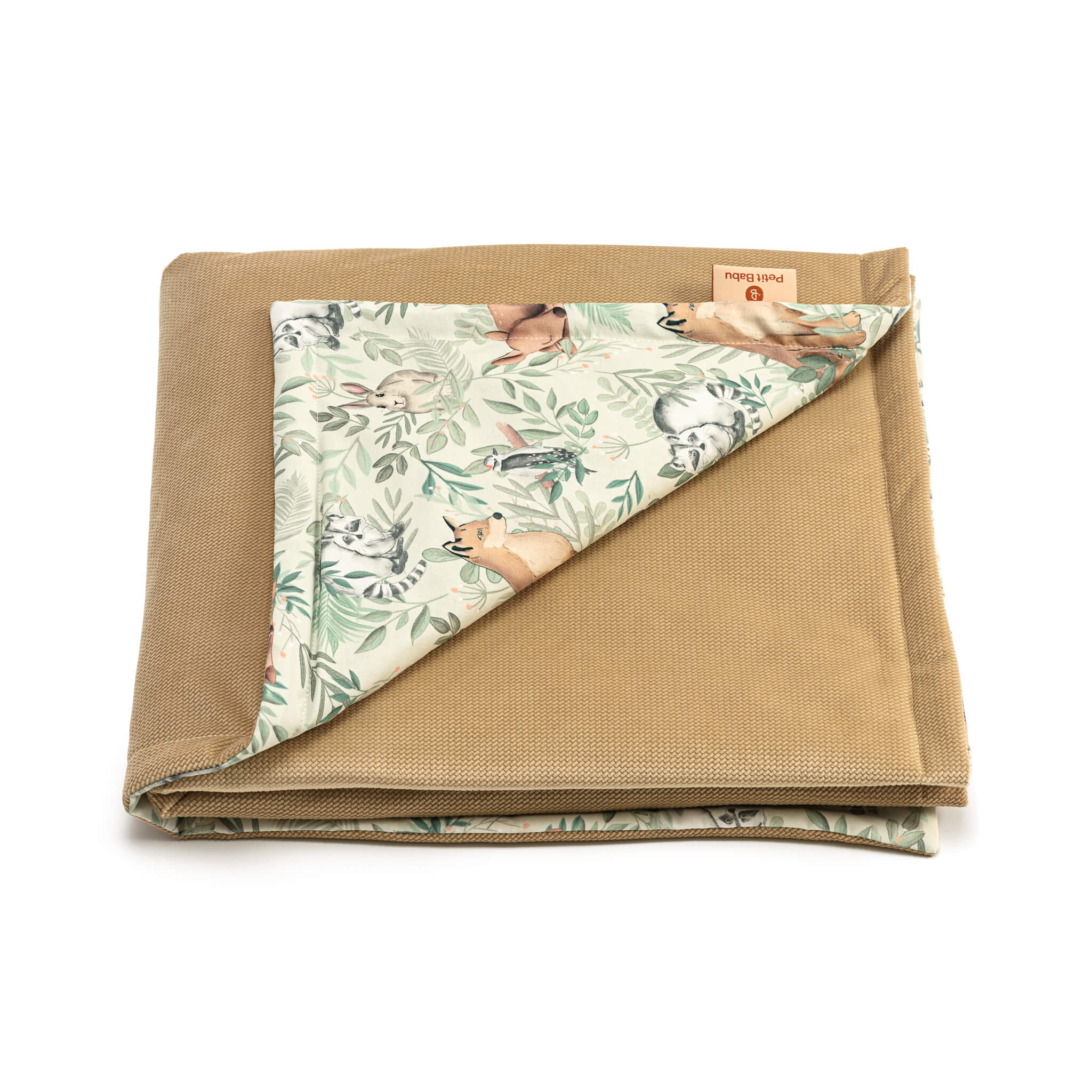Beige Blanket - Forest Animals