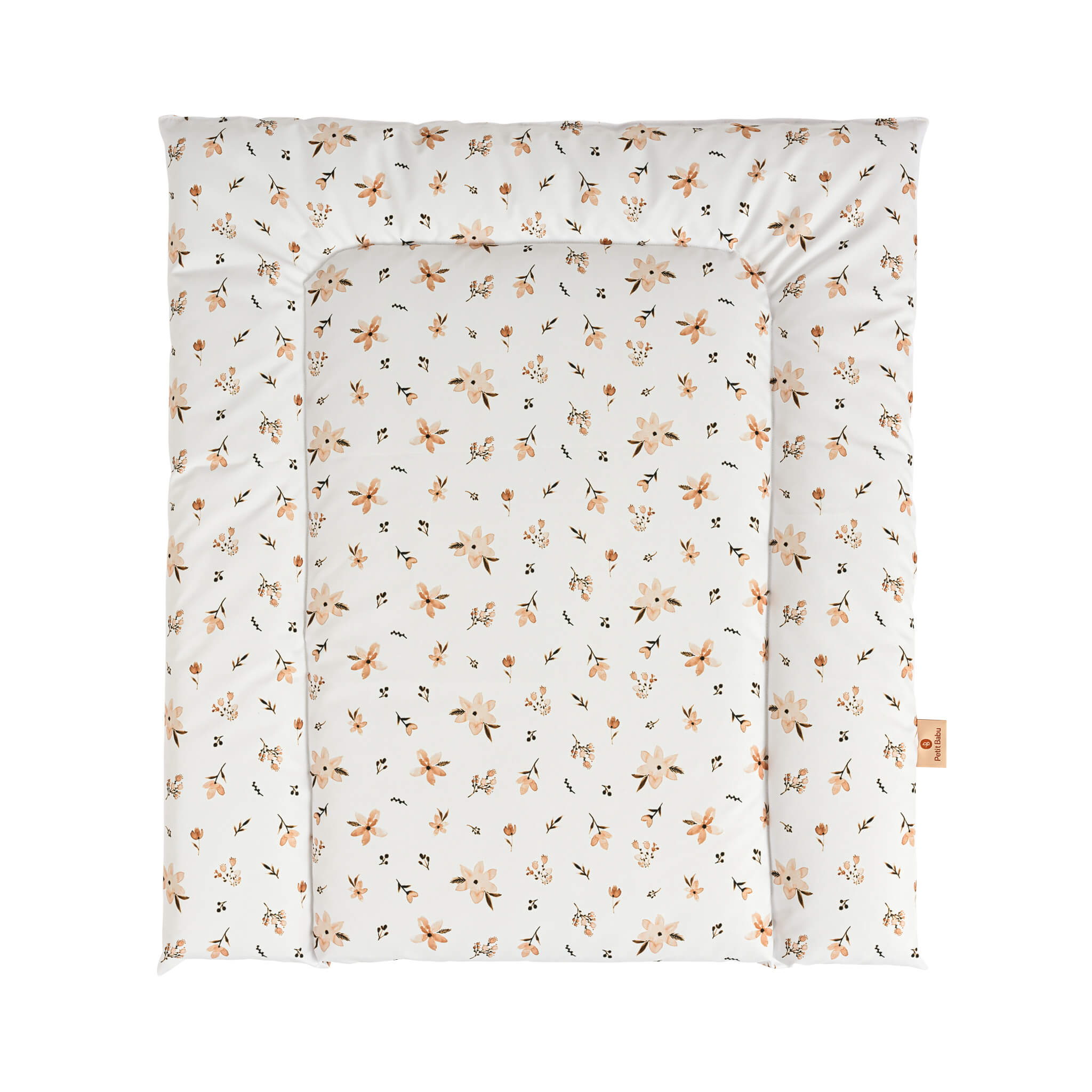 Changing pad  - Brown flowers - water repellent